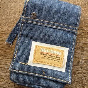 Golla Genmob Women's Blue Denim Flap Mini Purse